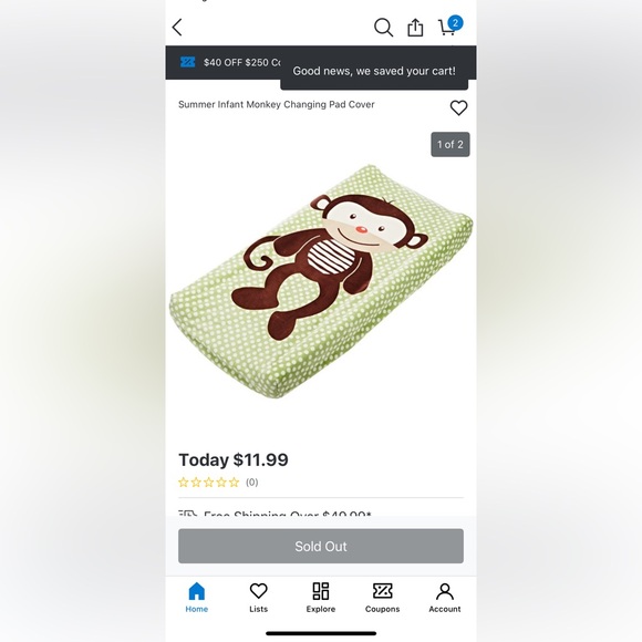 Bundle of 3 Summer Infant changing pad covers. Great condition. - Picture 5 of 6